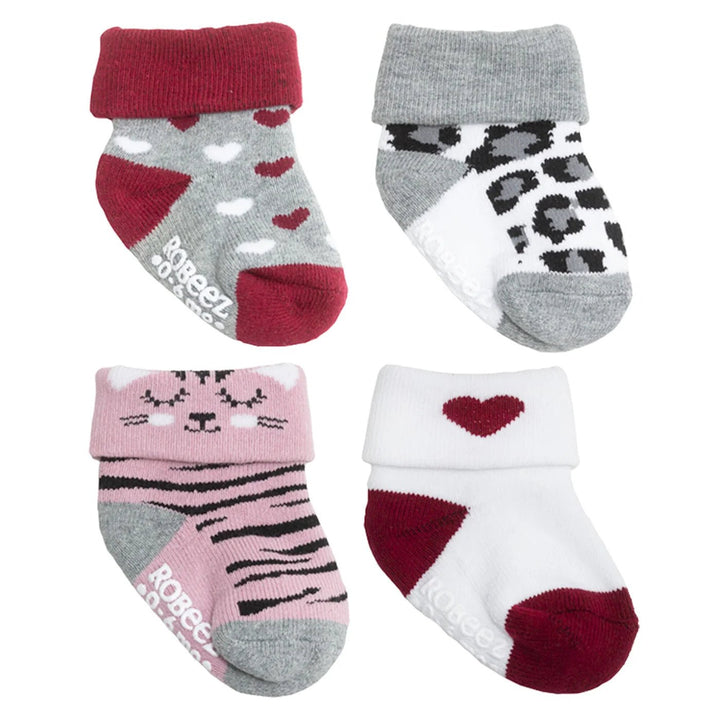 Robeez 8 Pack Infant Socks - Little Kitty