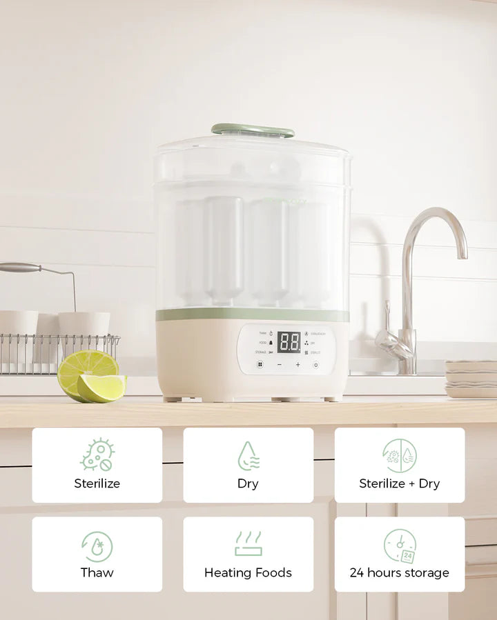 Momcozy 8-in-1 Baby Bottle Steam Sterilizer - White