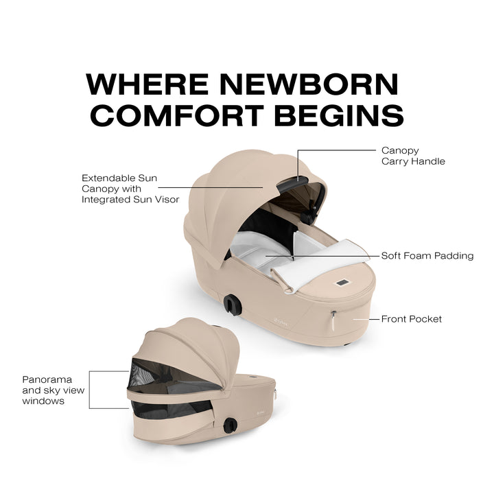 Cybex PRIAM Fold Lux Carry Cot - 2026