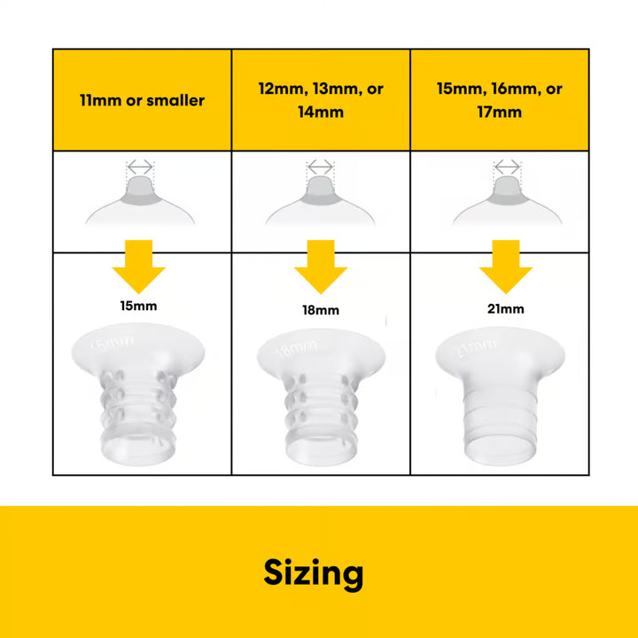 Medela Breast Shield Inserts, 21 mm, 18 mm & 15 mm