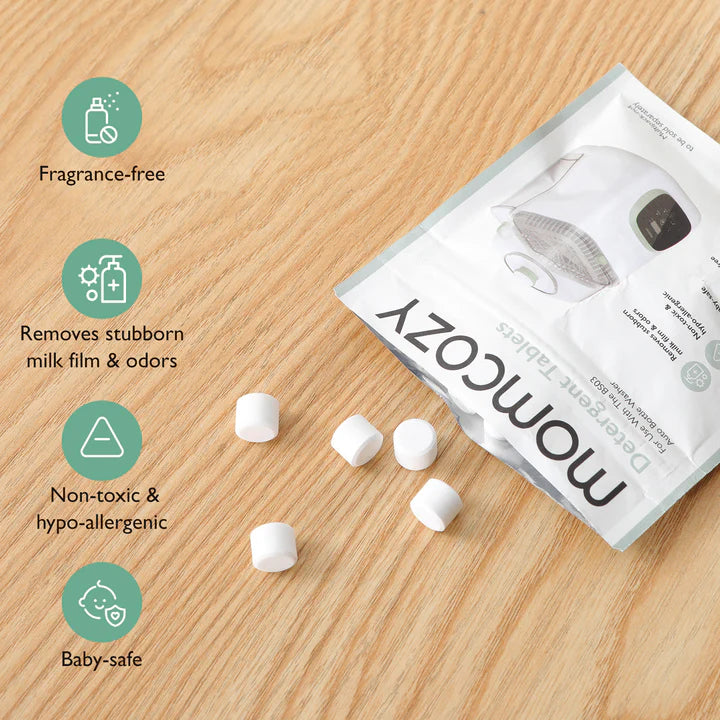 Momcozy Washing Block for KleanPal Pro Bottle Washer - 120 Tablets