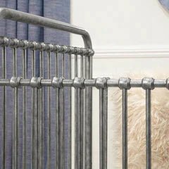 Nameake Abigail 3 - in - 1 Crib - Vintage Silver