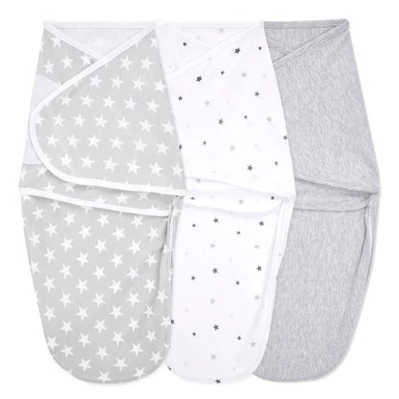 Aden + Anais - Essentials Easy Cotton Swaddle Wraps (3 pack) Swaddle Wraps Twinkle - Image 14