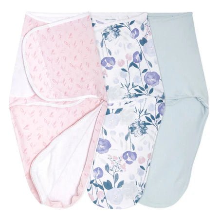 Aden + Anais - Essentials Easy Cotton Swaddle Wraps (3 pack) Swaddle Wraps Flowers Bloom - Image 15