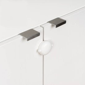 Qdos - Adhesive Double Door Lock White