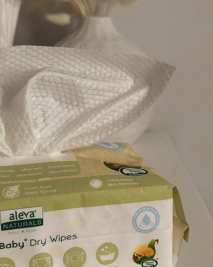 aleva NATURALS Aleva Naturals Bamboo Baby Dry Wipes