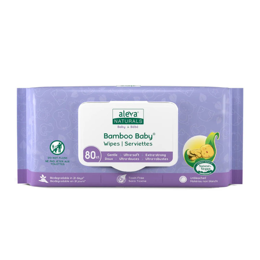 aleva NATURALS aleva NATURALS Bamboo Baby Wipes – 80 Count Soaps, lotions & Wipes,