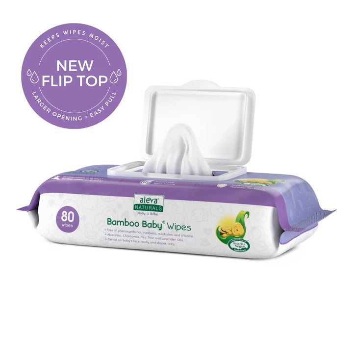 aleva NATURALS aleva NATURALS Bamboo Baby Wipes – 80 Count Soaps, lotions & Wipes,