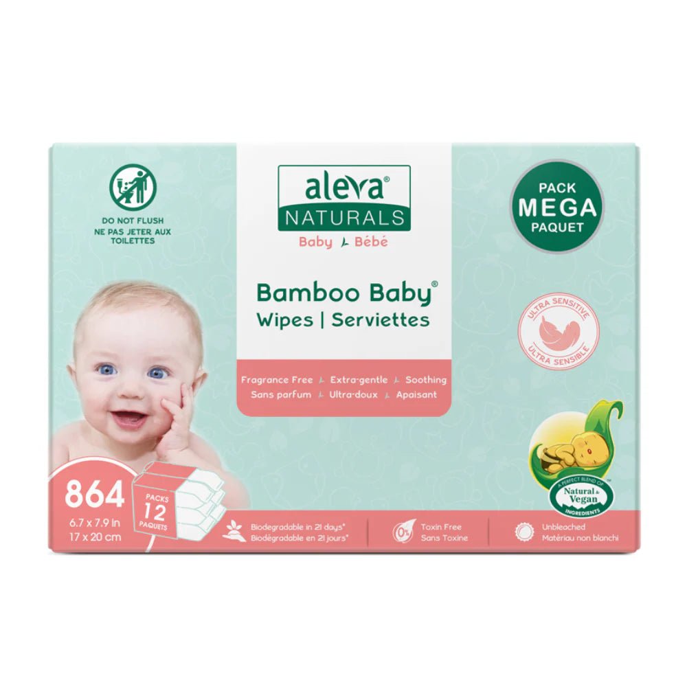 aleva NATURALS aleva NATURALS Bamboo Baby Wipes Mega packs wipes & creams