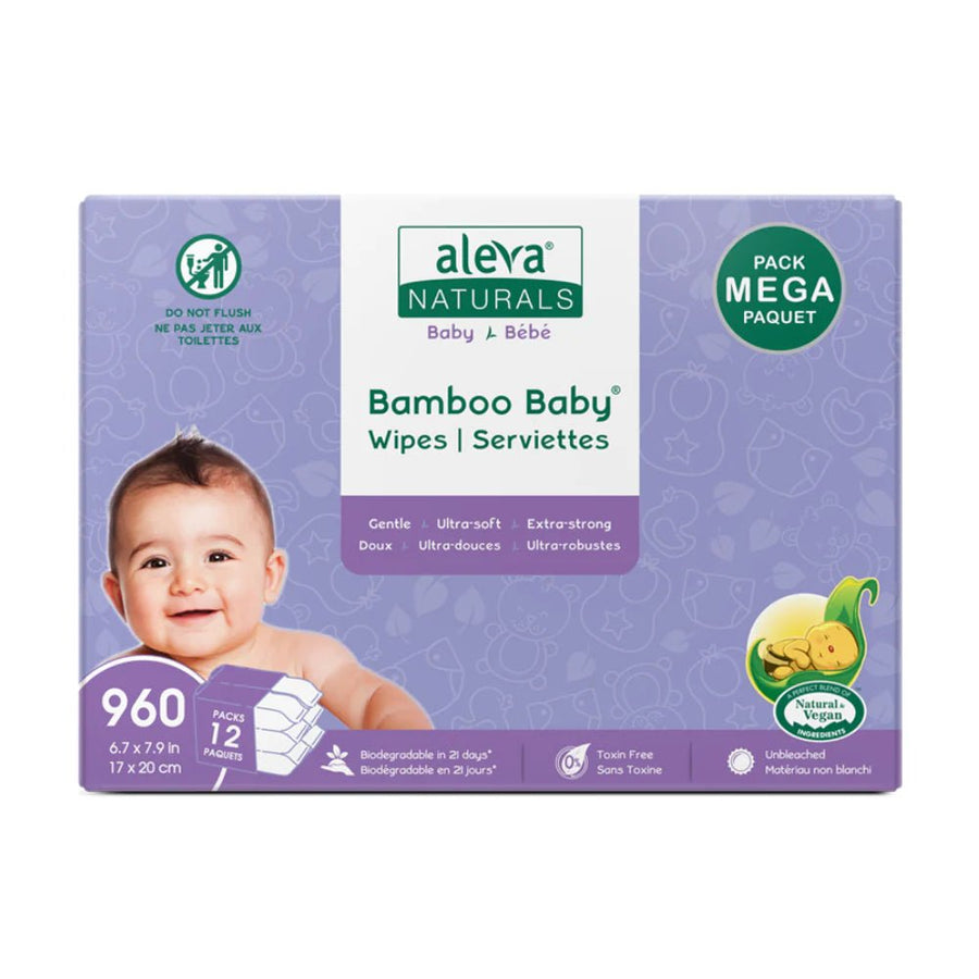 aleva NATURALS aleva NATURALS Bamboo Baby Wipes Mega packs wipes & creams