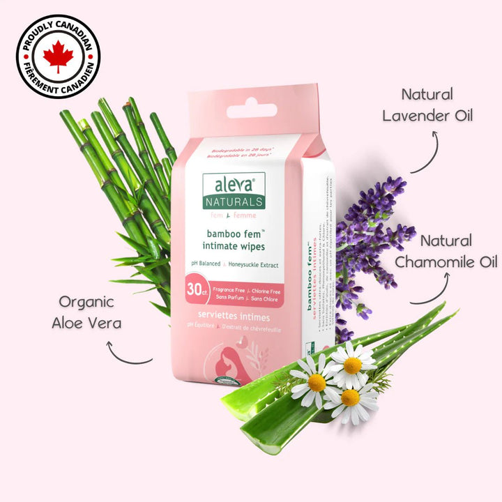 aleva NATURALS aleva NATURALS Bamboo Fem Wipes health and safety