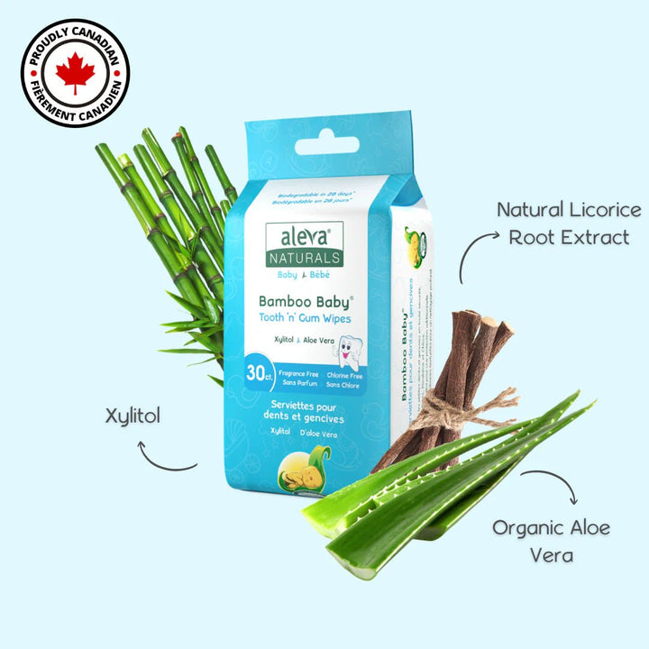 aleva NATURALS aleva NATURALS Bamboo Tooth n Gum Wipes Soaps, lotions & Wipes