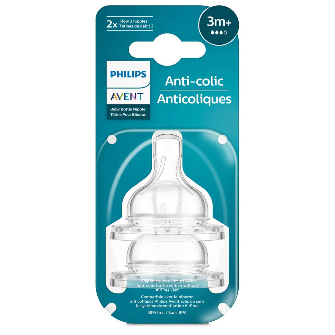 Philips AVENT Anti - colic Baby Bottle Nipple 2 pack