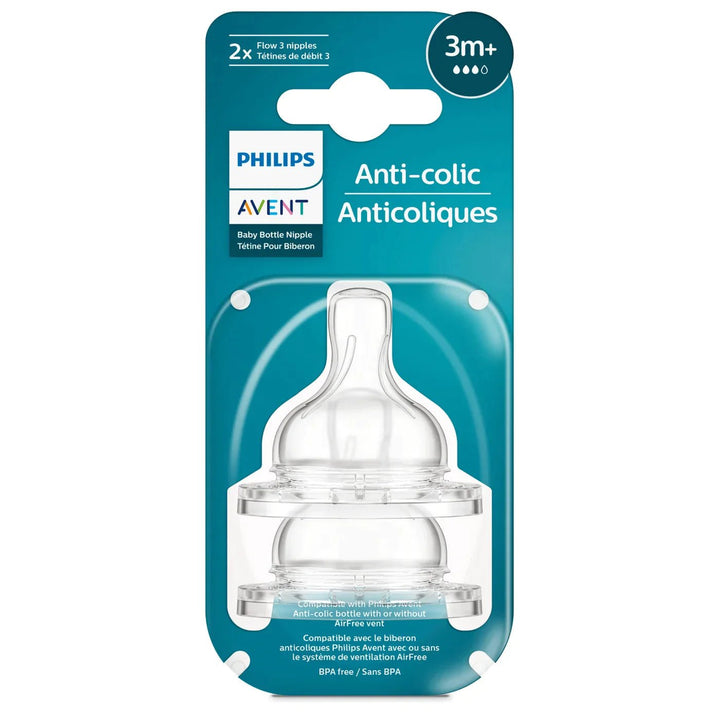 Philips AVENT Anti - colic Baby Bottle Nipple 2 pack