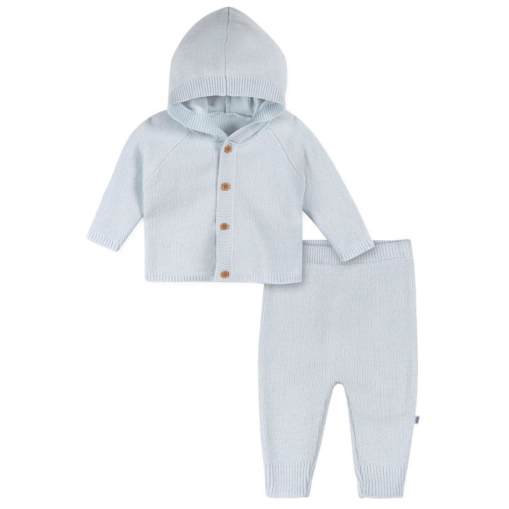 Just Born Just Born2 - Piece Sweater Knit Set Blue Apparel & Accessories
