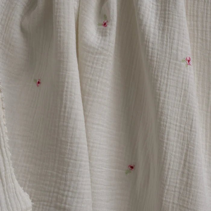 Avery Row Embroidered Muslin blanket Blankets Anemone - Image 7
