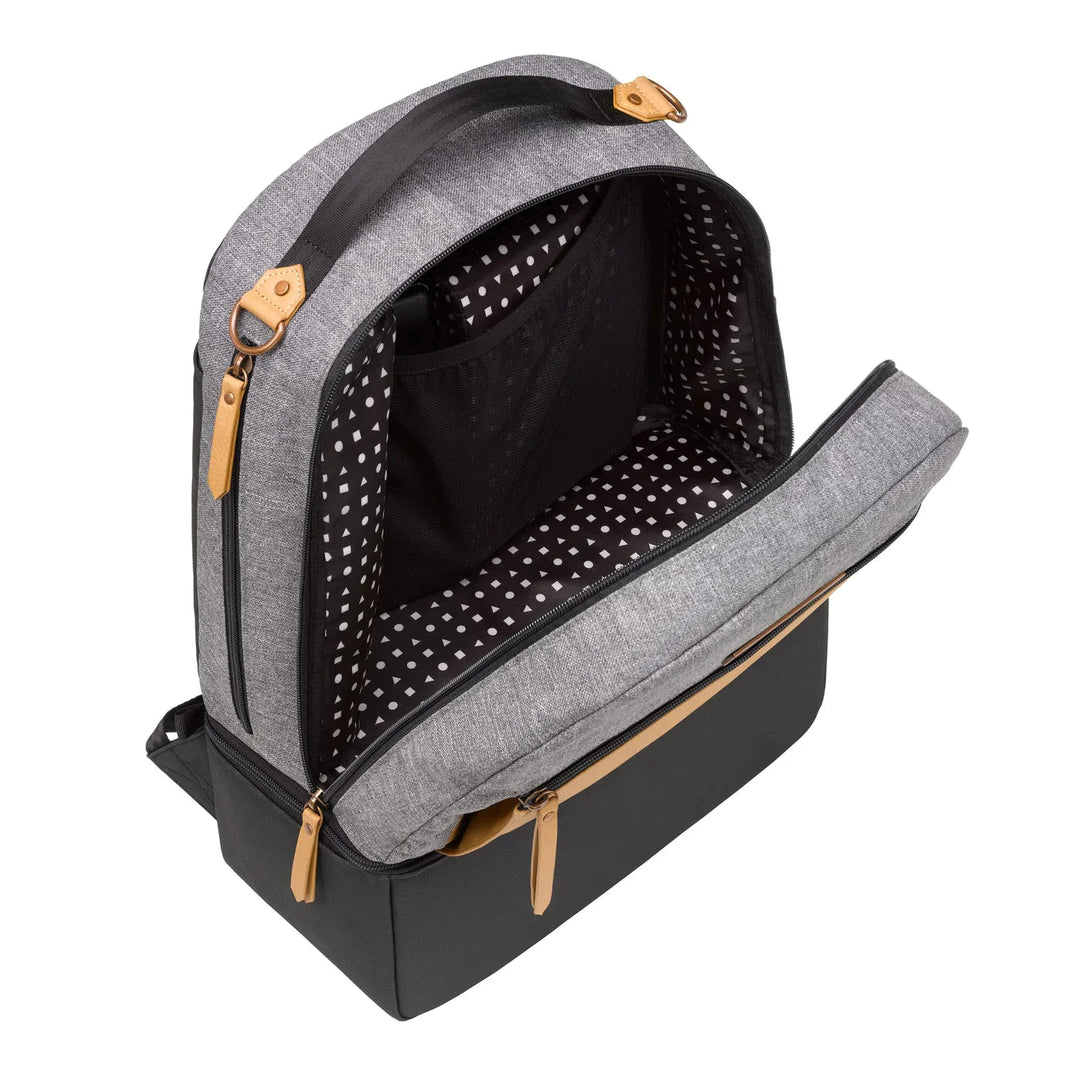 Petunia Pickle Bottom Petunia Pickle Bottom Axis Backpack: Camel/Graphite Diaper Bags
