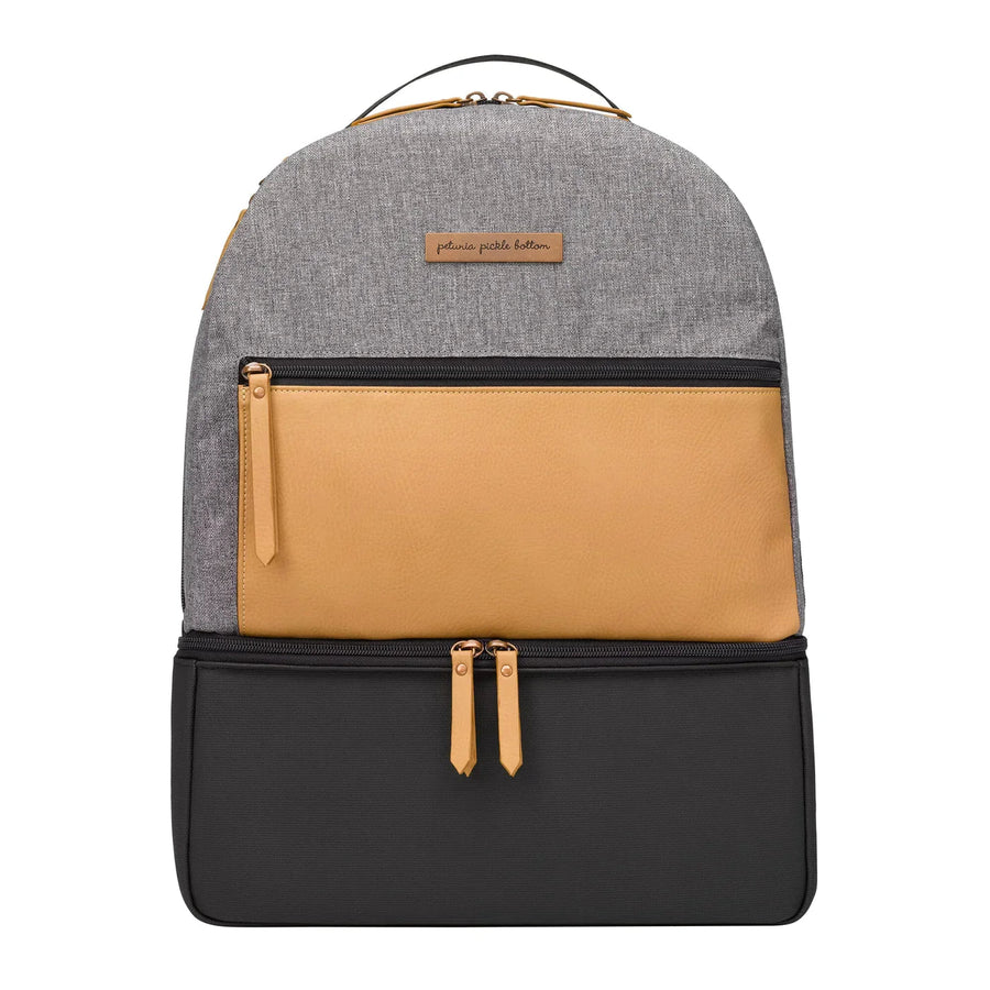 Petunia Pickle Bottom Axis Backpack: Camel/Graphite