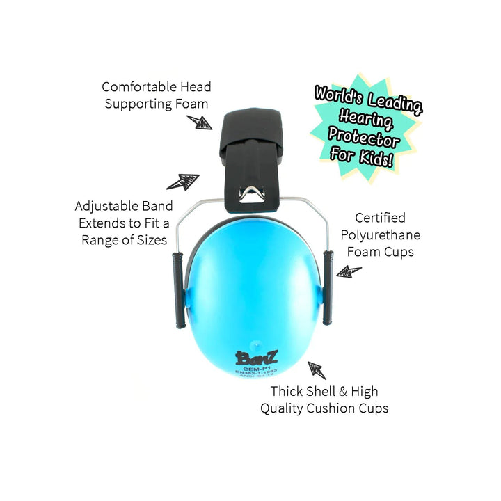 Baby Banz Kids Hearing Protection Earmuffs 2y+