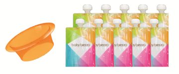 babybrezza Baby Brezza - Reusable Baby Food Pouches 10 Pk