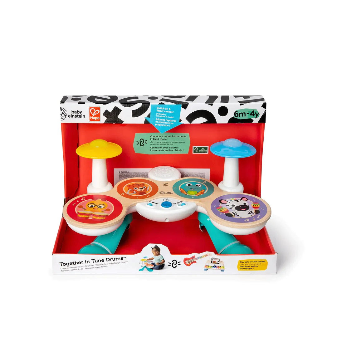 Baby Einstein HAPE Together in Tune Drums Connected Magic Touch Drum Set