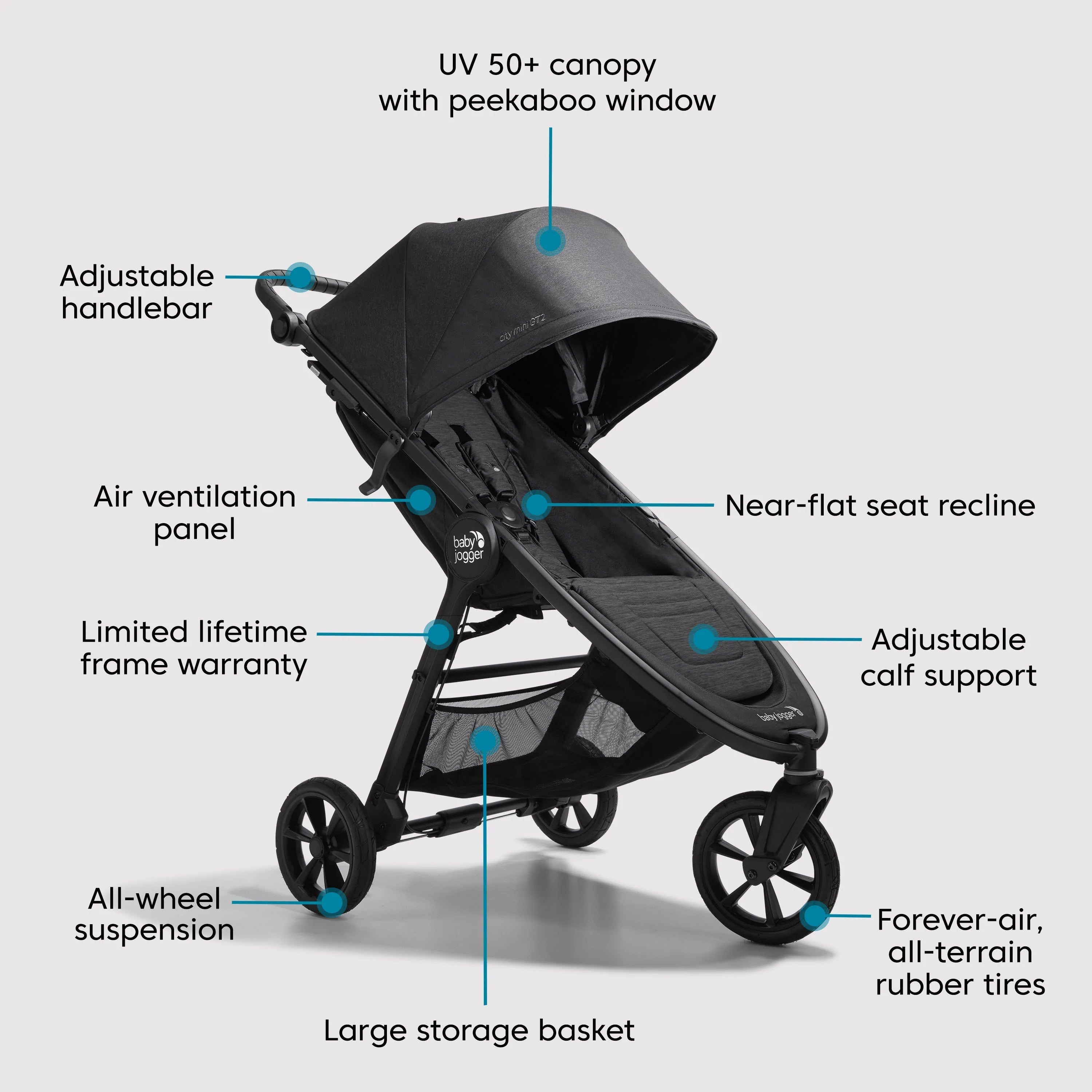 Baby Jogger - City Mini GT2 - Stone Grey | Macklem's Canada