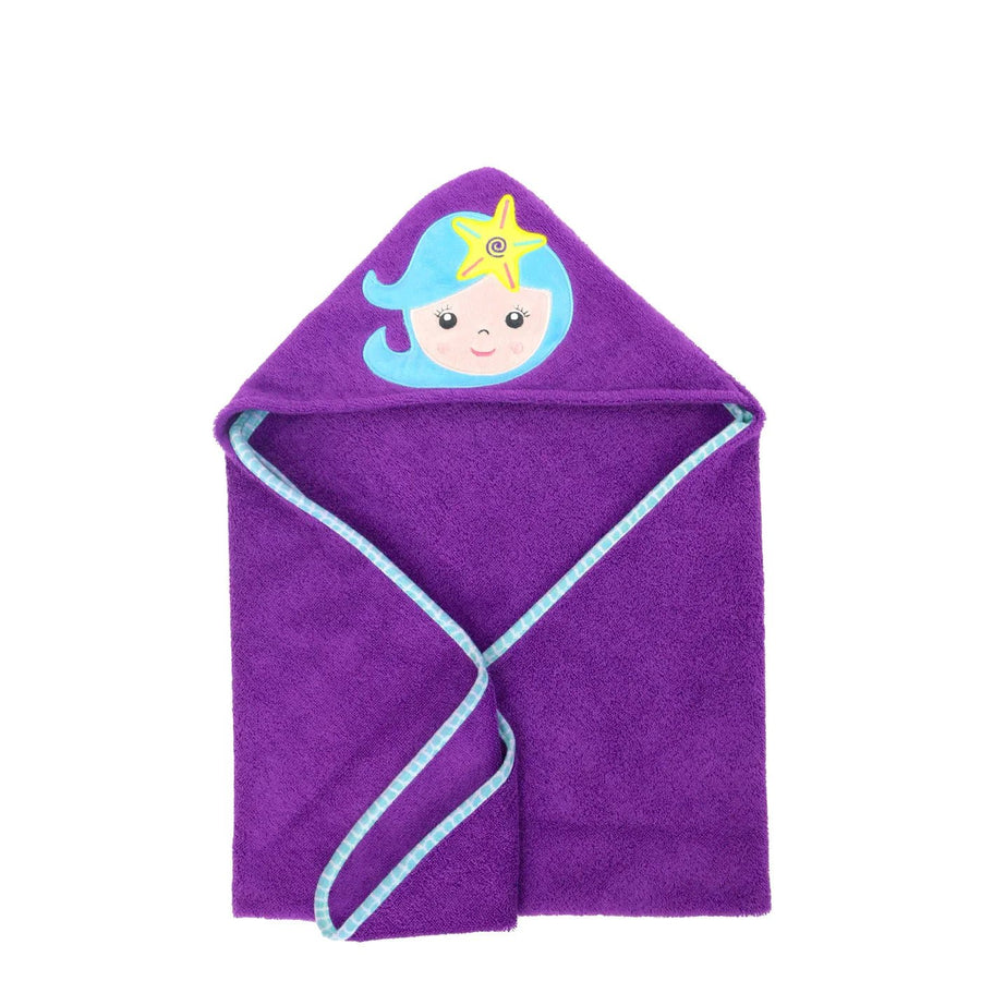 Zoocchini Baby Snow Terry Hooded Bath Towel 0 - 18M