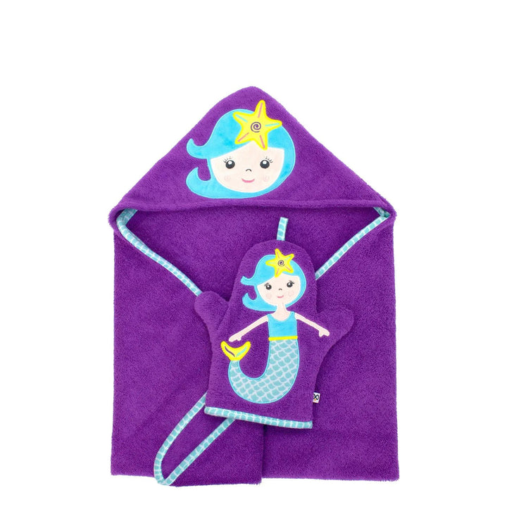 Zoocchini Zoocchini Baby Snow Terry Hooded Bath Towel 0 - 18M