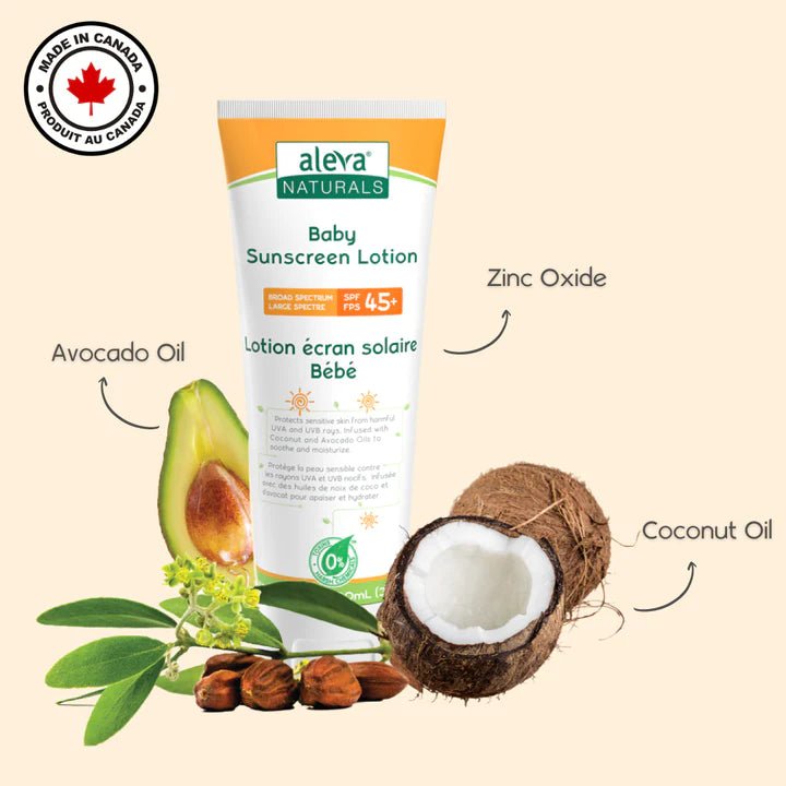 aleva NATURALS Baby Sunscreen Lotion - SPF 45+ Soaps, lotions & Wipes