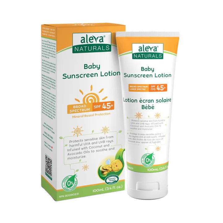 aleva NATURALS Baby Sunscreen Lotion - SPF 45+ Soaps, lotions & Wipes
