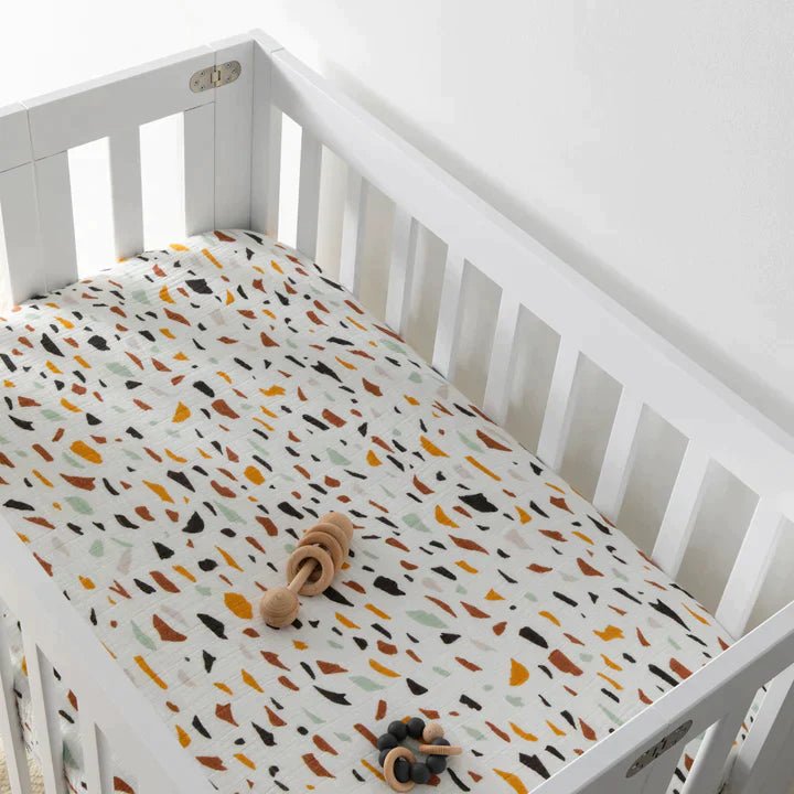 Babyletto Mini Crib Sheet GOTS Certified Organic Muslin Cotton