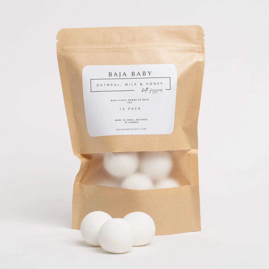 BAJA BABY Mini Bath Fizzies  12 Pack