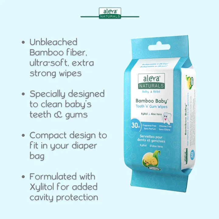 aleva NATURALS Bamboo Baby Daily Essentials Wipes Pack