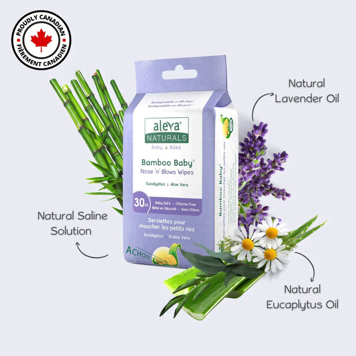 aleva NATURALS Bamboo Baby Specialty Wipes Pack