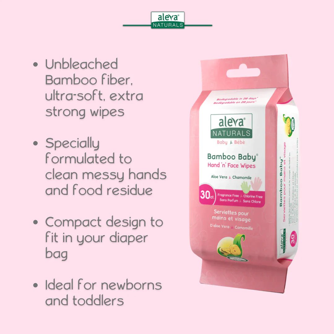 aleva NATURALS Bamboo Baby Specialty Wipes Pack
