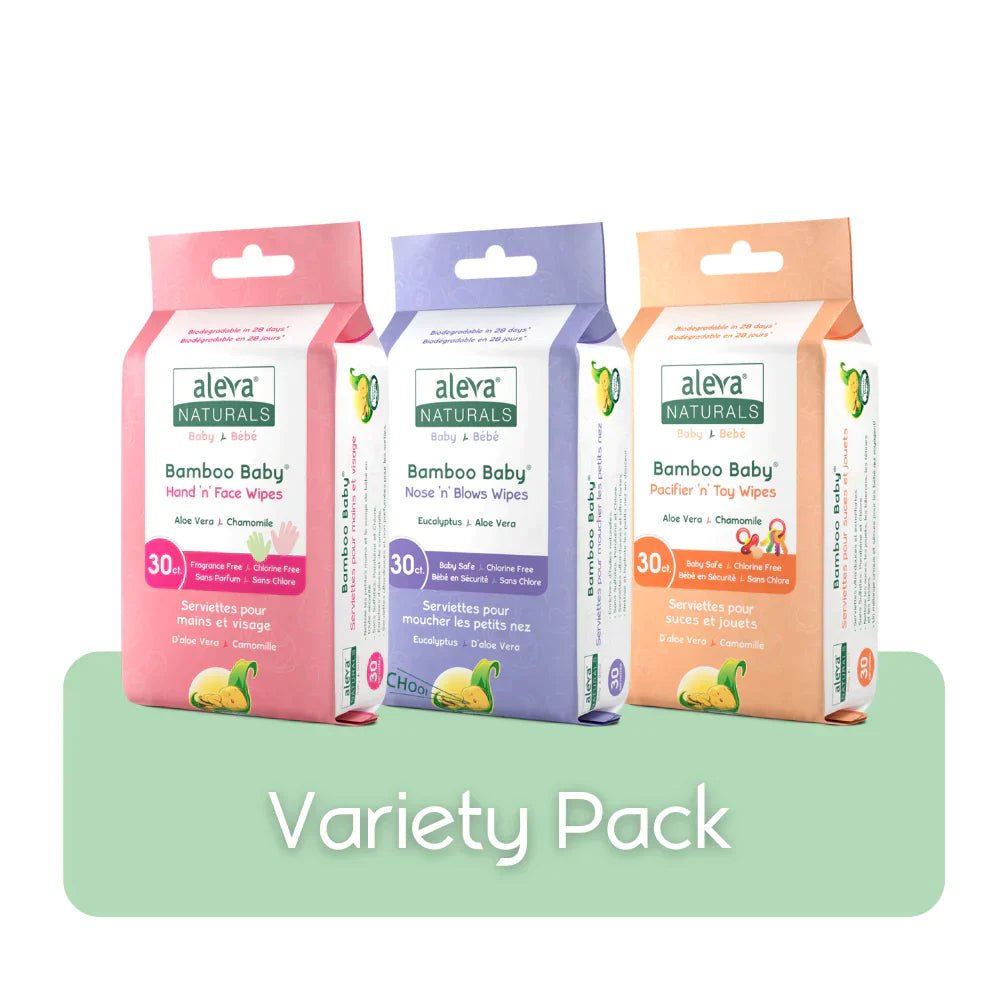 aleva NATURALS Bamboo Baby Specialty Wipes Pack