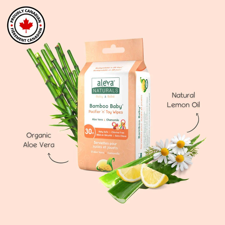aleva NATURALS Bamboo Baby Specialty Wipes Pack