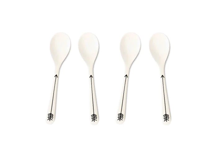 Young Lux Bamboo Fiber Spoon 4 pack Arrows