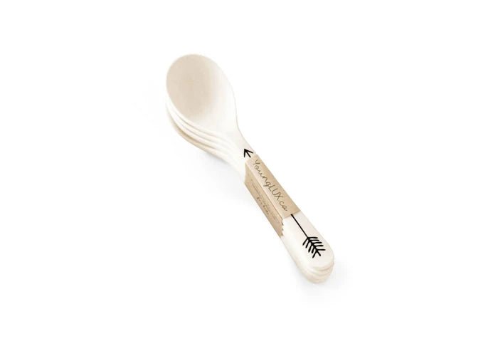 Young Lux Bamboo Fiber Spoon 4 pack Arrows