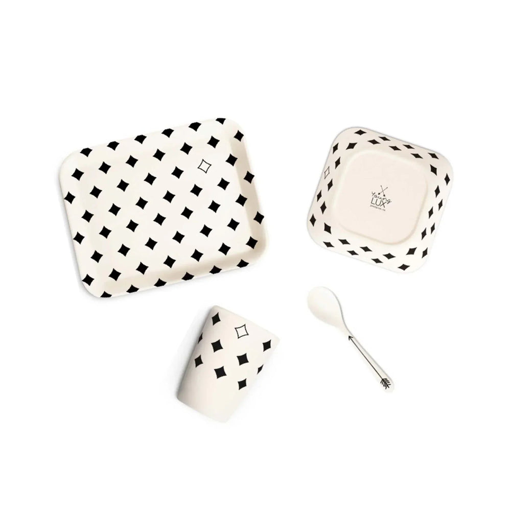 Young Lux Bamboo Fiber Tableware 5 Pc Gift Set