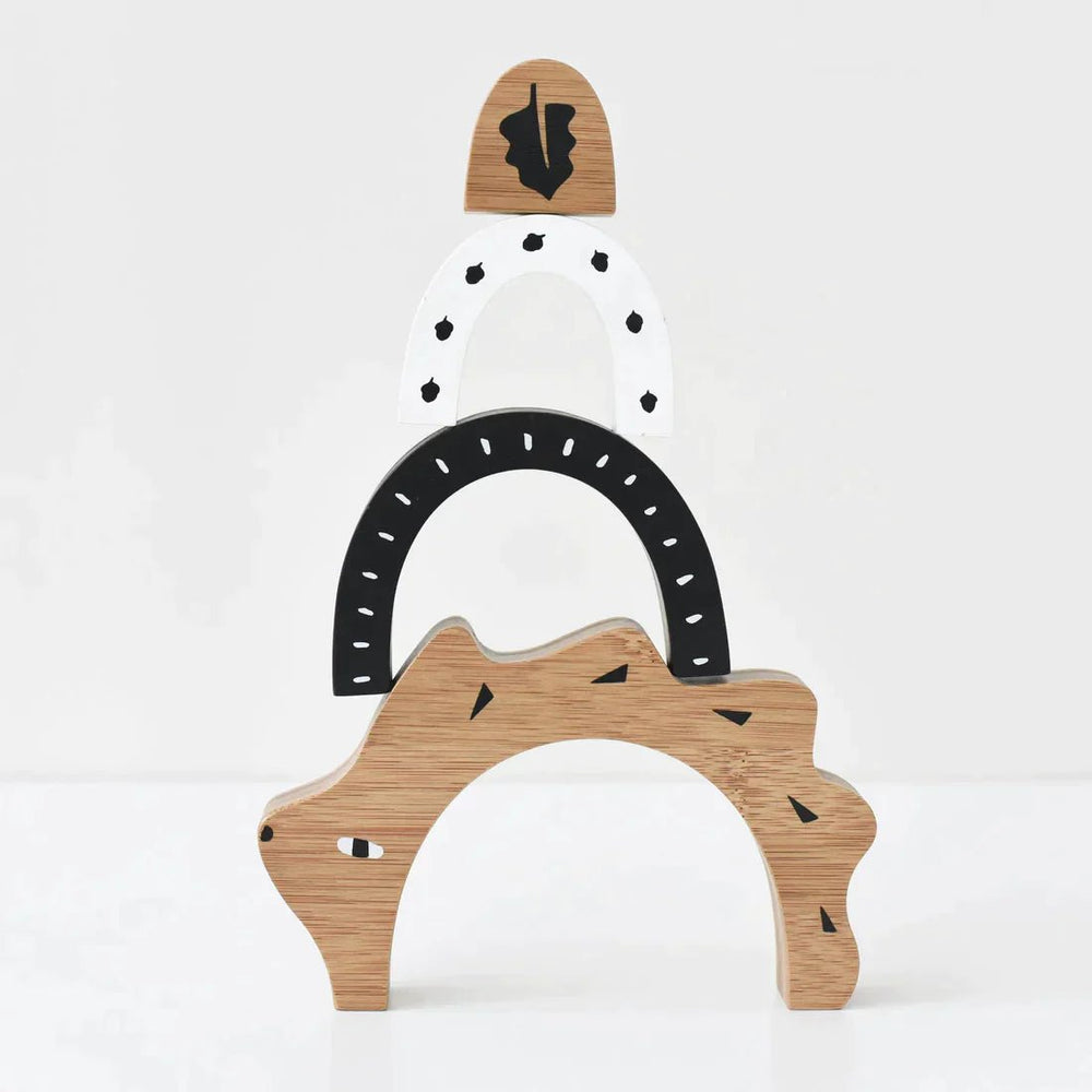 Wee Gallery Bamboo Nesting Animals - Hedgehog