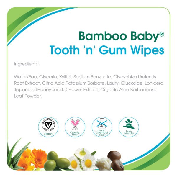 aleva NATURALS aleva NATURALS Bamboo Tooth n Gum Wipes Soaps, lotions & Wipes