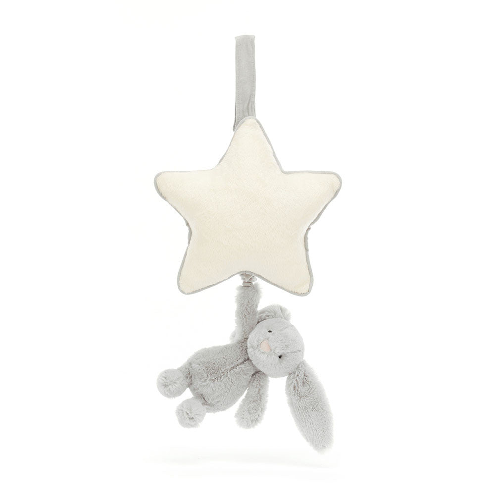 Jellycat Bashful Silver Bunny Plush Toy - Musical Pull Fun