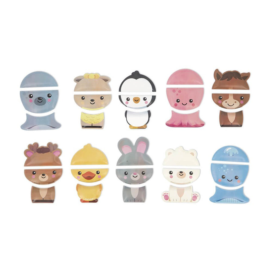 Janod Bath Mix and Match Animals