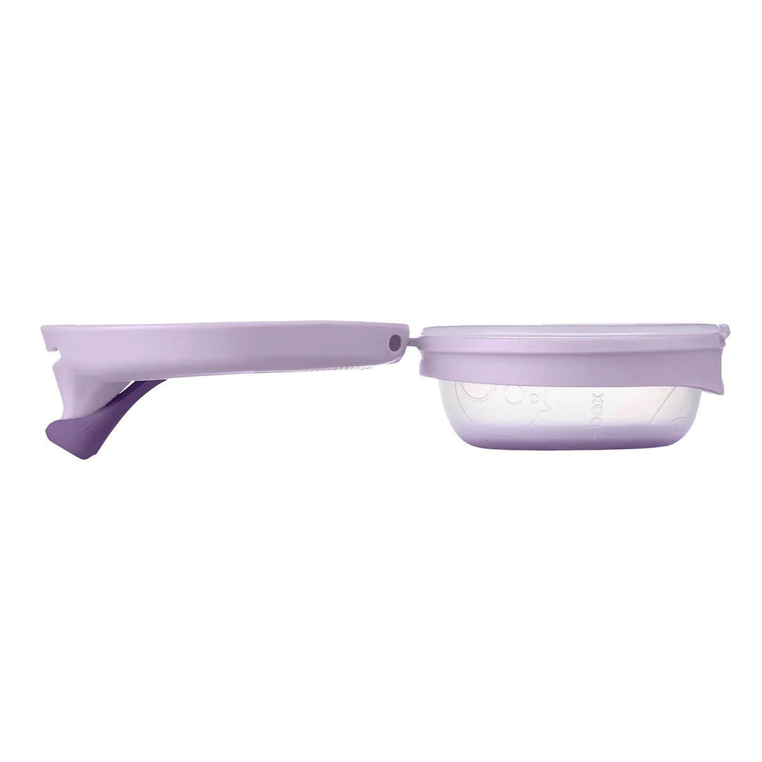 b.box Fill + Feed Storage and Containers Peony - Purple kitchen tool with a clear container on a white background