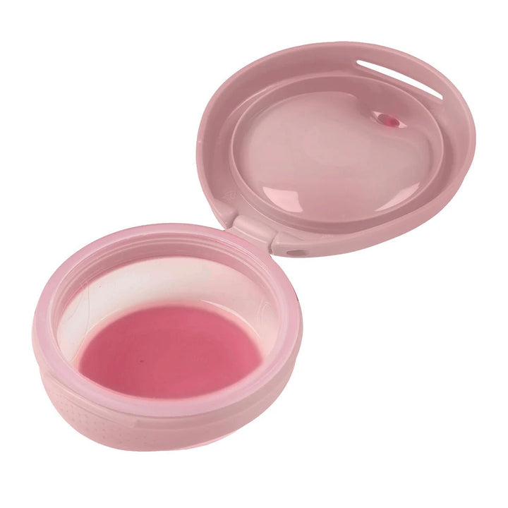 b.box Fill + Feed Storage and Containers Blush -  Pink lip balm container with pink lip balm inside 