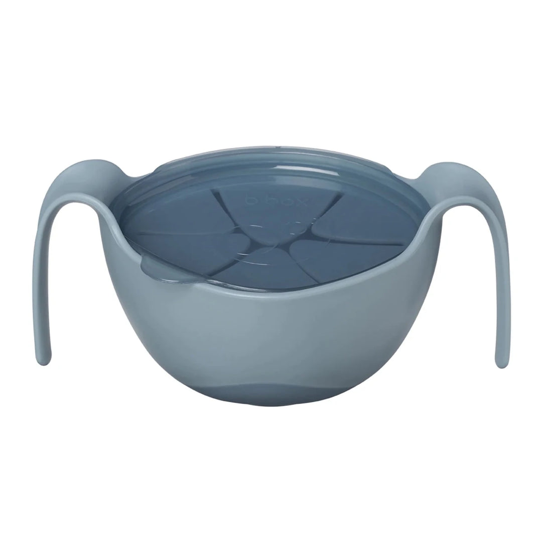 b.box Sip + Snack Bowl Plates, Bowls & Cutlery Ocean -  Blue sippy cup with handles on a white background