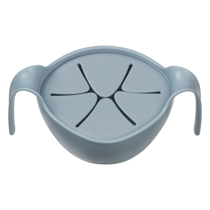 b.box Sip + Snack Bowl Plates, Bowls & Cutlery Ocean -  Blue sippy cup with handles on a white background