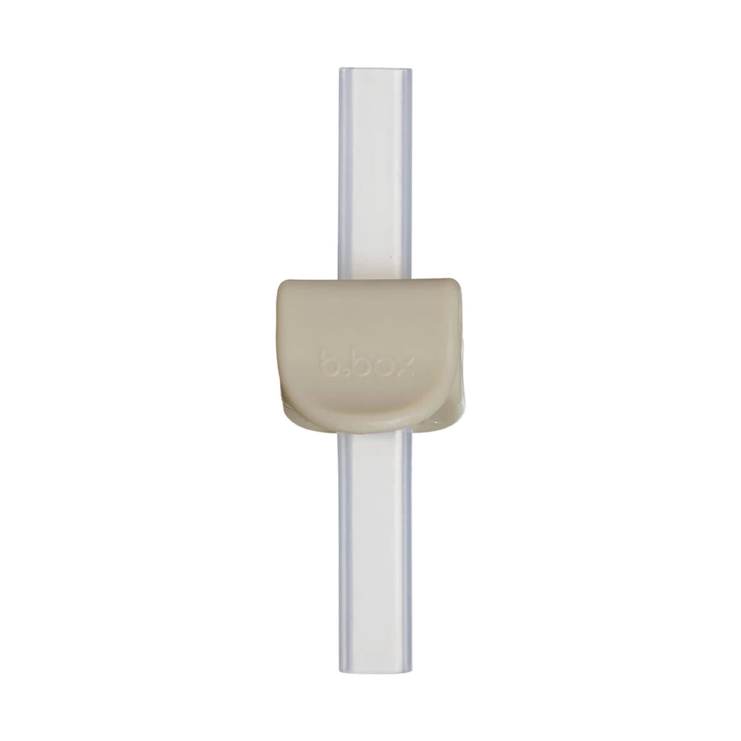 b.box Sip + Snack Bowl Plates, Bowls & Cutlery Latte - Bubba brand straw on a white background