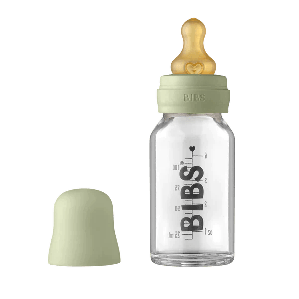 BIBS BIBS Baby Glass Bottle Complete Set Latex 100ml